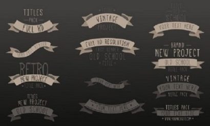 retro style vintage titles min min