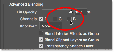 photoshop uncheck green blue channels min