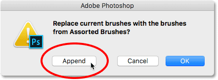 photoshop append brushes min
