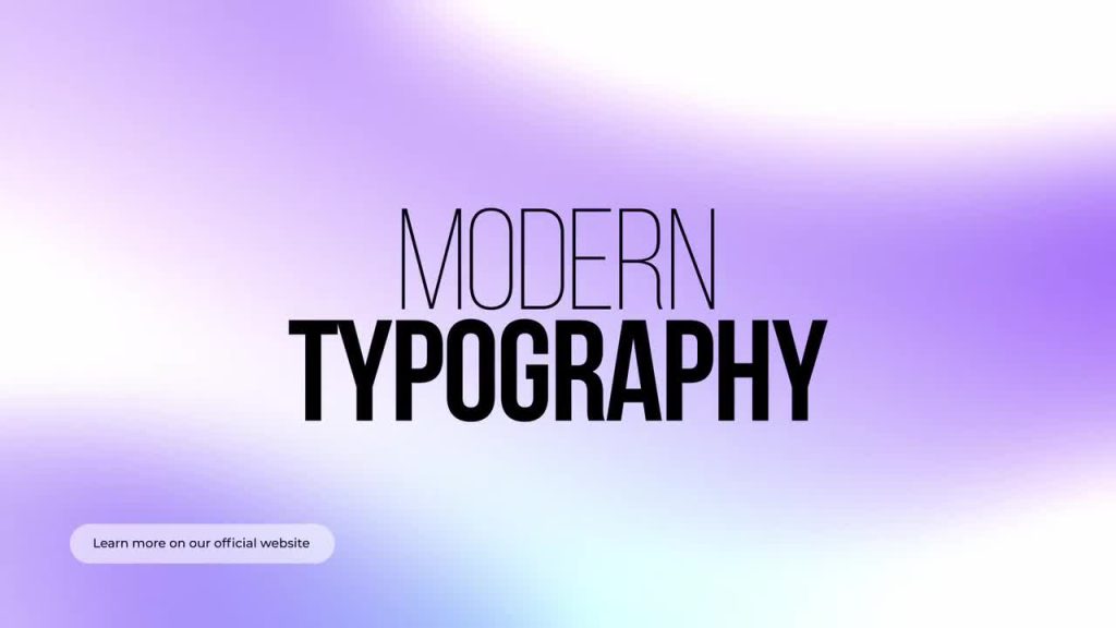 پروژه آماده افترافکت رنگ ها – بسته تایپوگرافی | Colors – Typography Pack