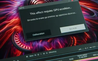 خطای this effect requires gpu acceleration در پریمیر